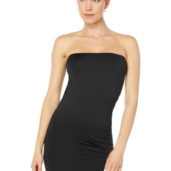 NWT All Saints Charlie Midi Sleeveless Black Dress 10 - Picture 4 of 8